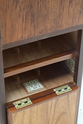 Lot 126 - A Swiss portable teak drinks cabinet