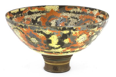 Lot 42 - ﻿A large studio pottery porcelain bowl
