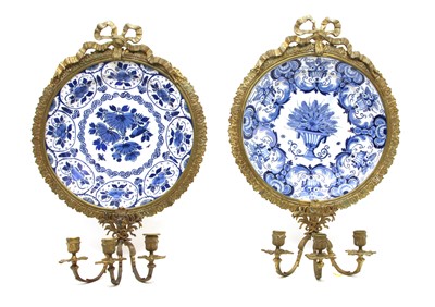 Lot 351 - A pair of Dutch blue and white dishes