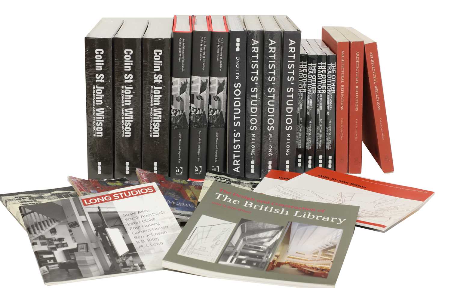 Lot 486 - A collection of seven books relating to MJ Long and Colin St John Wilson