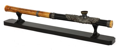 Lot 224 - A Chinese ivory opium pipe