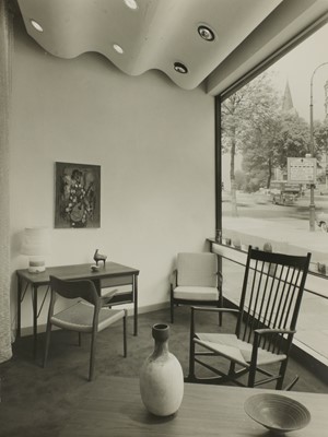 Lot 344 - Twenty photographs of the interior of Oscar Woollens shop