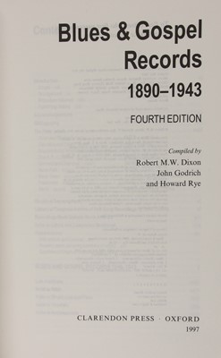 Lot 109 - Blues & Gospel Records 1890-1943 Fourth Edition