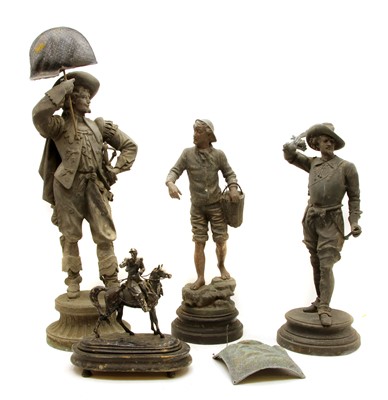 Lot 318 - A collection of metal figures