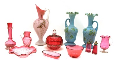 Lot 328A - A large quantity of coloured glassware