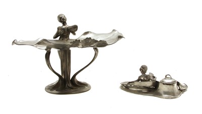 Lot 170 - A WMF pewter comport