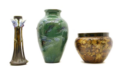 Lot 195 - A Brannam pottery vase