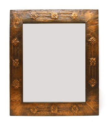 Lot 205 - An Arts & Crafts copper mirror