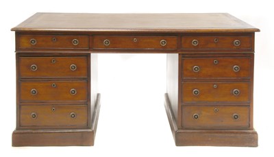 Lot 556 - A Regency mahogany partners' desk