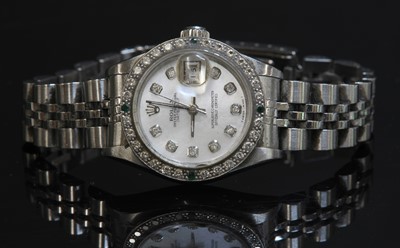 Lot 232A - A ladies' stainless steel Rolex 'Automatic Perpetual Datejust', c.1999