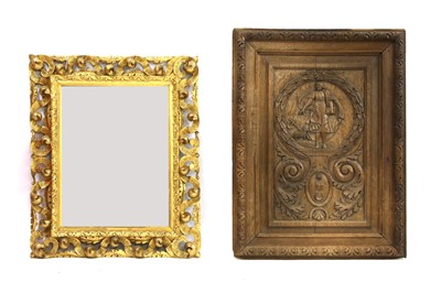 Lot 449 - A 19th Century rectangular gilt frame mirror