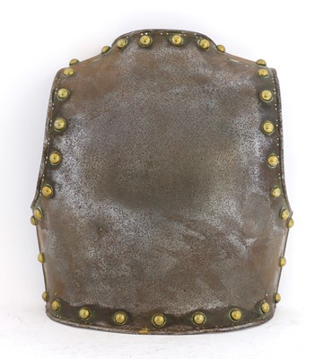 Lot 183 - An iron armour backplate
