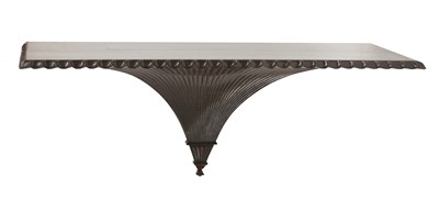 Lot 557 - A large mahogany wall bracket or 'flying table'
