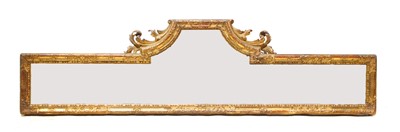 Lot 582 - A George II gilt overmantel mirror
