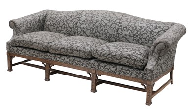 Lot 580 - A George III-style mahogany settee