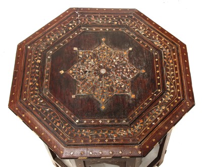 Lot 201 - An Eastern octagonal low table