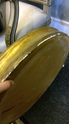Lot 540 - A Regency gilt convex mirror