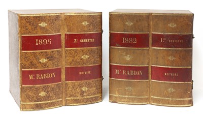 Lot 632 - A pair of book boxes