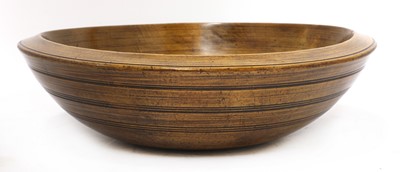 Lot 118 - A sycamore dairy bowl