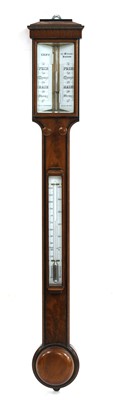 Lot 627 - A Victorian mahogany stick barometer by Cary
