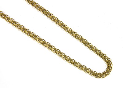 Lot 74 - An Italian 18ct gold fancy link chain
