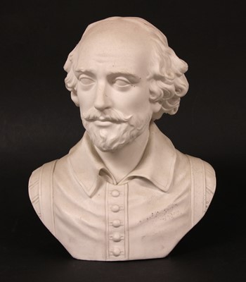Lot 266 - Shakespeare, a 19th century parian bust