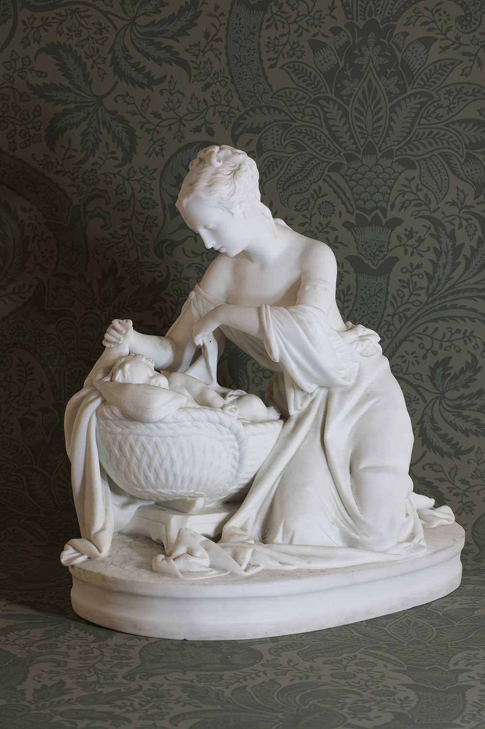 Lot 373 - A Minton Parian figure group