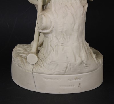 Lot 206 - Young England's Sister, a Copeland parian figure of a young girl