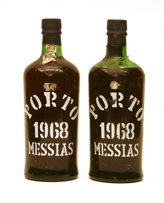 Lot 290 - Messras, Vintage Port, 1968, two bottles, LN-MS, one with dropped cork and seepage