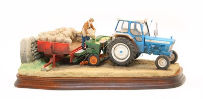 Lot 58 - Border Fine Arts 'Winter Wheat' tractor group