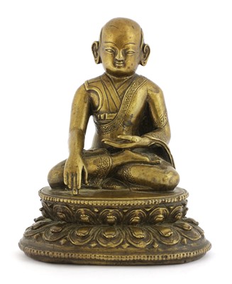 Lot 217 - A Tibetan bronze figure