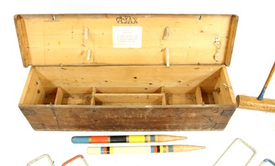Lot 328 - A boxed 'The Ajax' croquet set