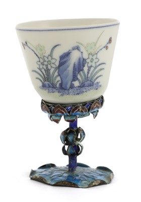 Lot 114 - A Chinese doucai 'month cup'