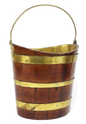 Lot 782 - A Dutch mahogany peat bucket