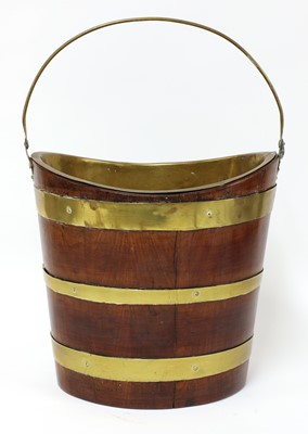 Lot 782 - A Dutch mahogany peat bucket