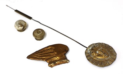 Lot 877 - An Austrian table clock