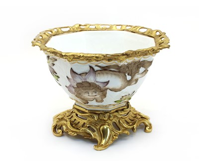 Lot 443 - A Continental bowl on stand