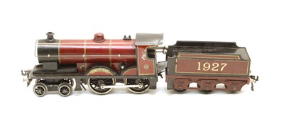 Lot 75 - A Bassett-Lowke 'Duke of York' 1927 4-4-0 clockwork locomotive and tender