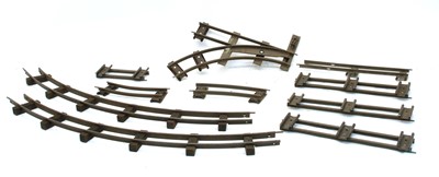 Lot 302 - 0 Gauge railway track including some lengths of sleepered track