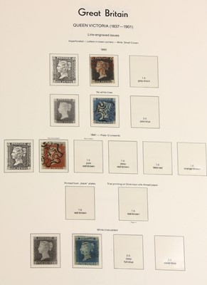 Lot 5 - Six albums of GB stamps from Queen Victoria to Queen Elizabeth II