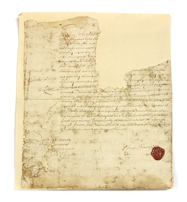 Lot 197 - Nine late 17th early 18th century paper documents