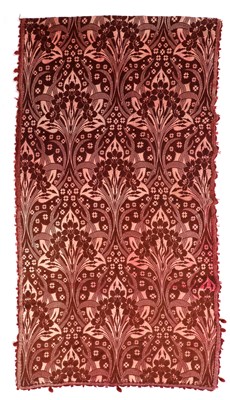 Lot 199 - An Arts and Crafts velvet panel/curtain