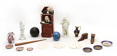 Lot 230 - A Staffordshire group of Judge and Clerk