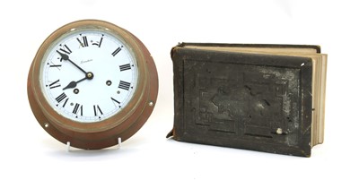 Lot 144 - A brass ship's clock