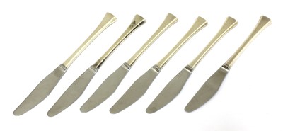 Lot 78 - A set of six modern Danish tea knives