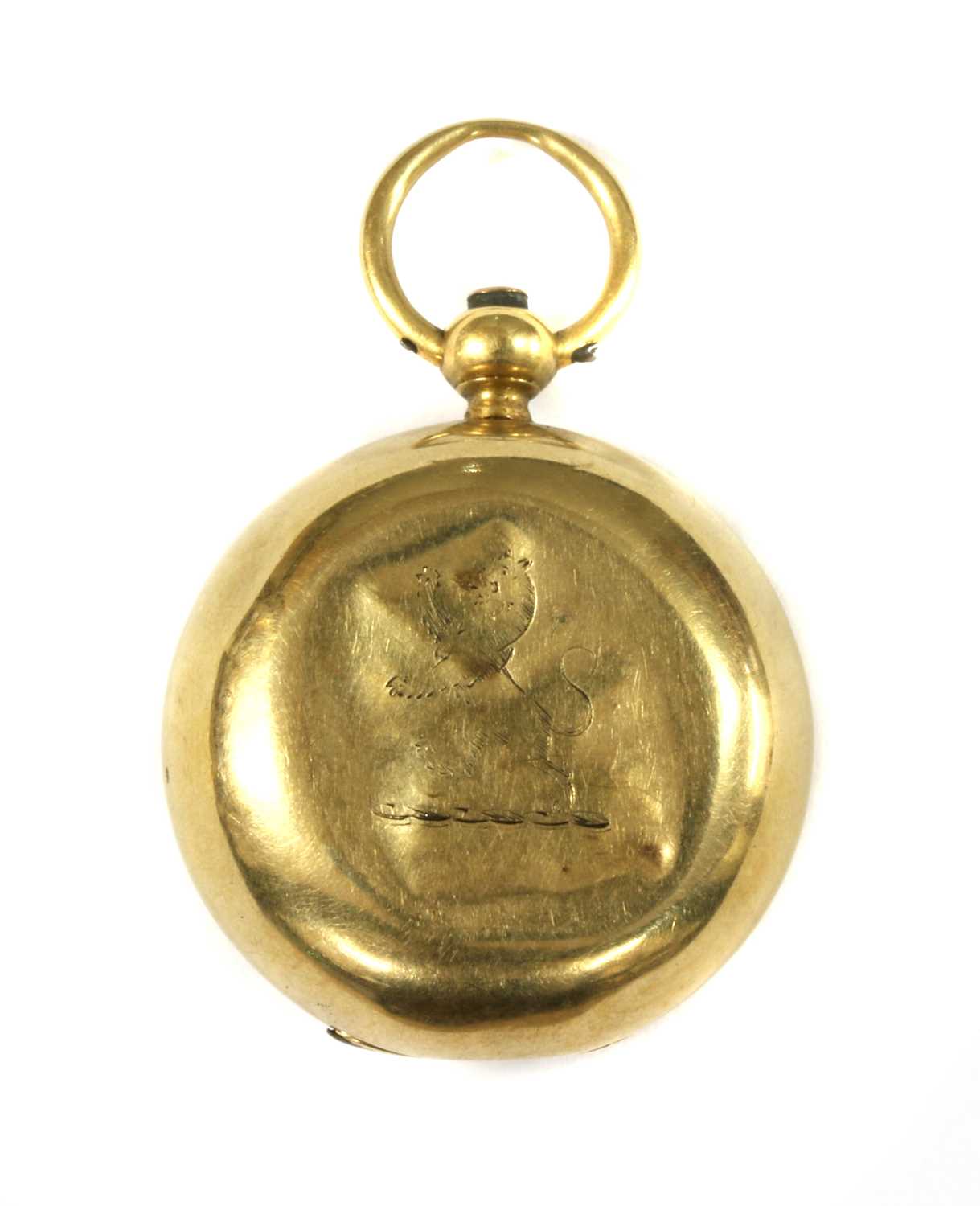 Lot 606 - An 18ct gold sovereign case