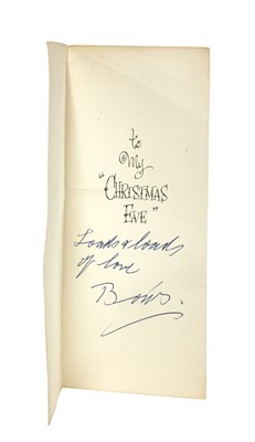 Lot 54 - A Christmas card from Boris Karloff