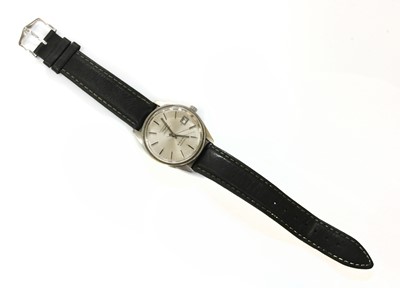 Lot 515 - A gentlemen's stainless steel Longines 'Five Star Admiral' automatic strap watch, c.1970
