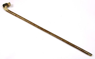 Lot 756 - A walking stick with a fox terrier's head