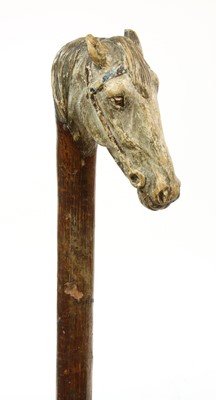 Lot 757 - A Swaine-Brigg horse's head walking stick